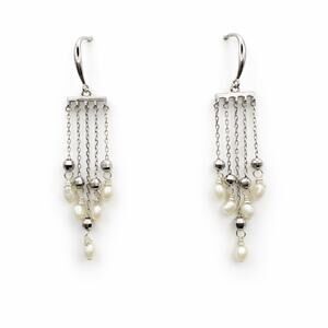 Sterling Silver Pearl Chandelier Drop Earring